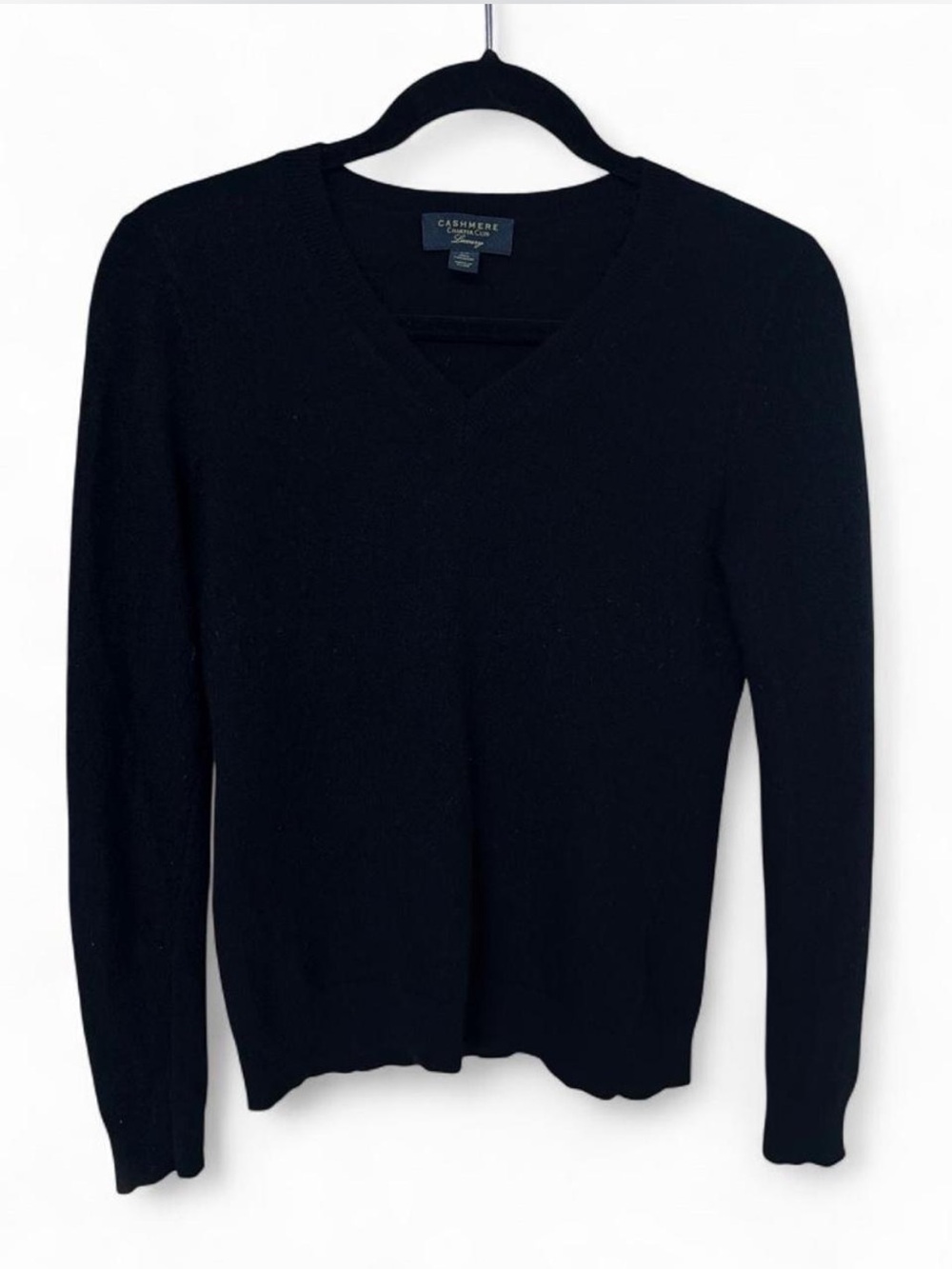 Charter Club Men's Black V-Neck Sweater